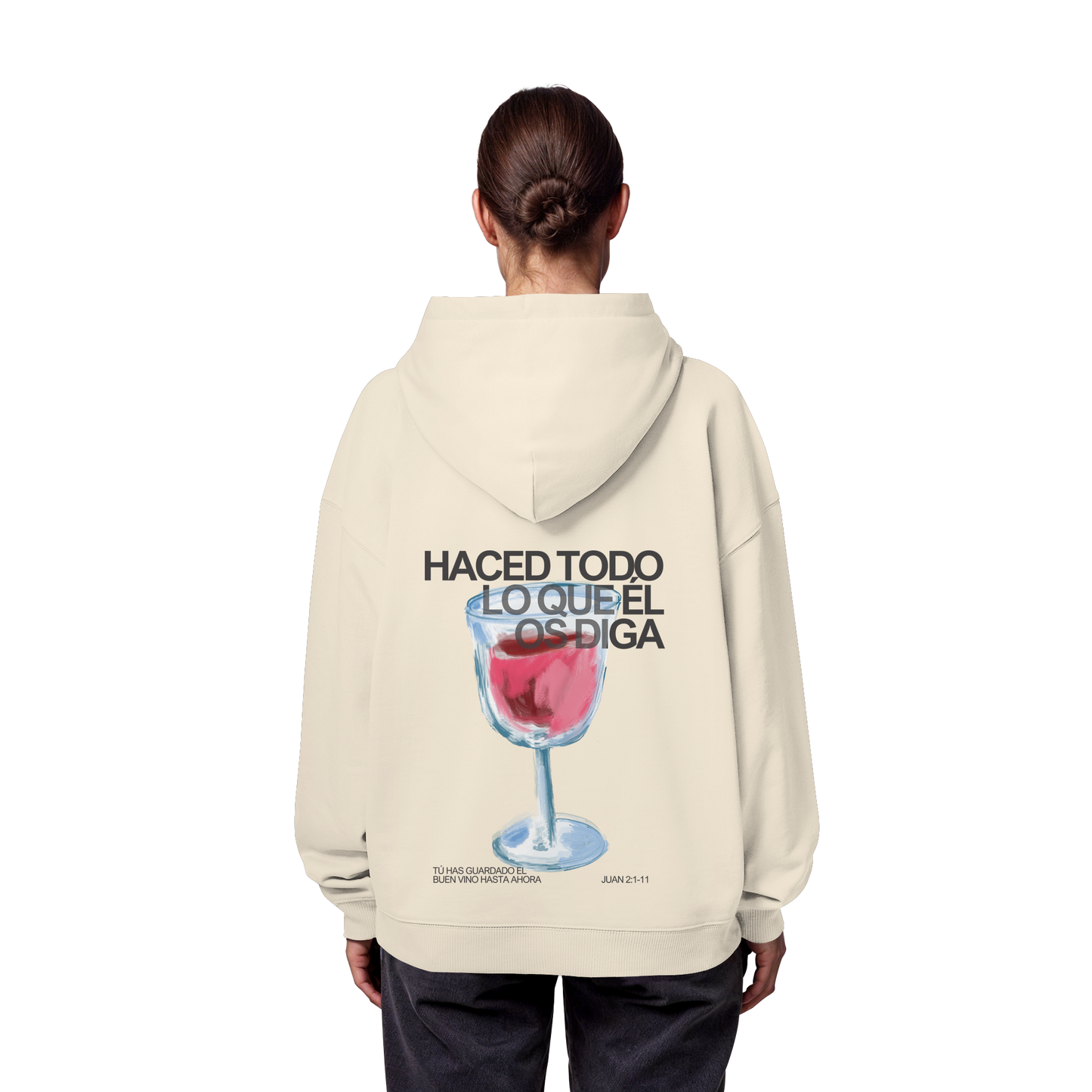 LO QUE ÉL OS DIGA SUDADERA UNISEX OVERSIZE