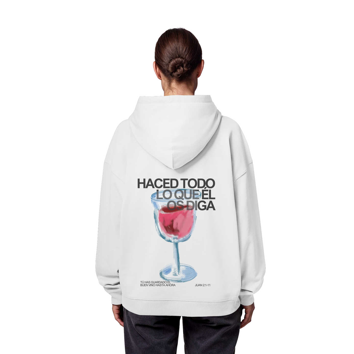 LO QUE ÉL OS DIGA SUDADERA UNISEX OVERSIZE