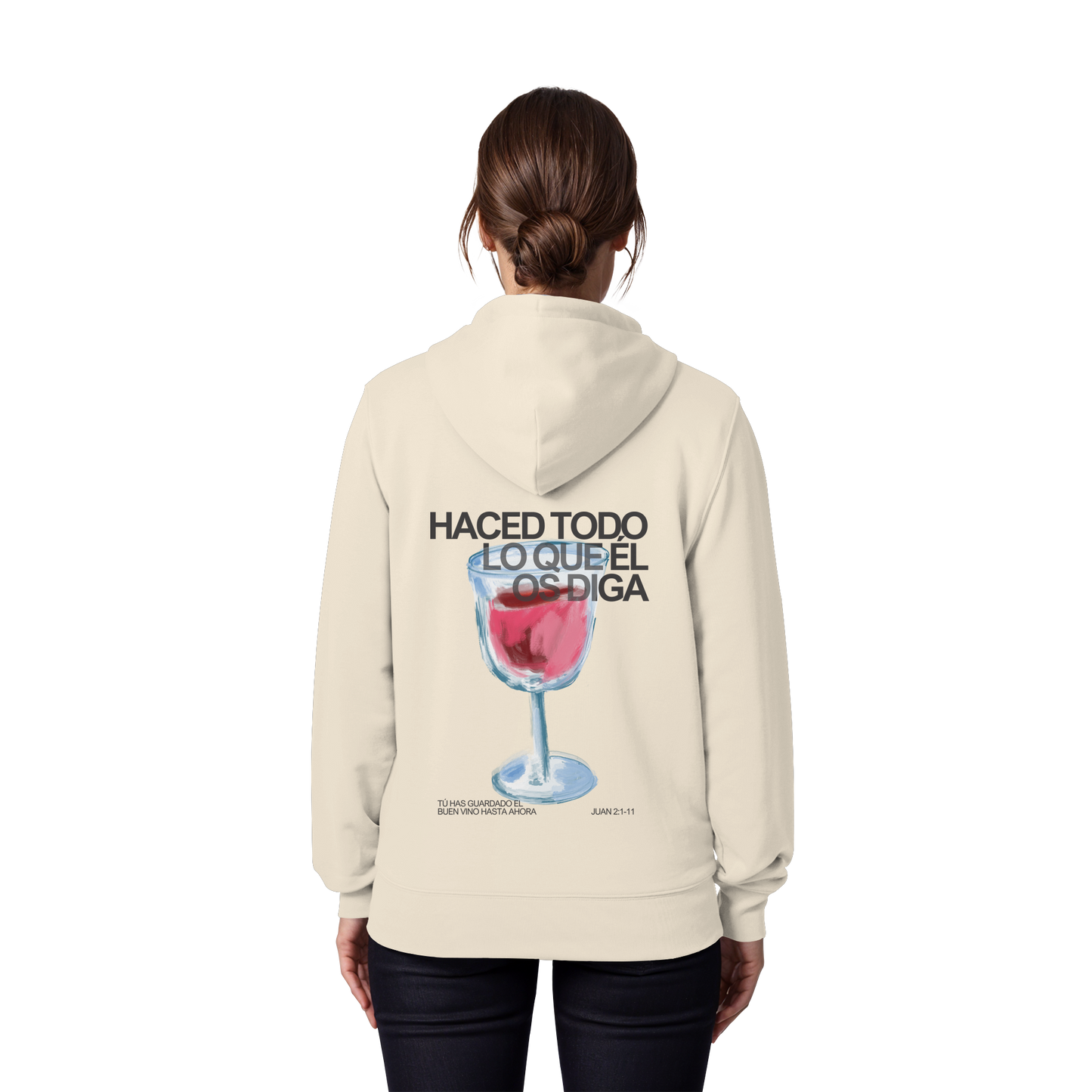 LO QUE ÉL OS DIGA SUDADERA CREMALLERA