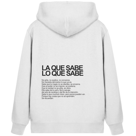 LA QUE SABE LO QUE SABE