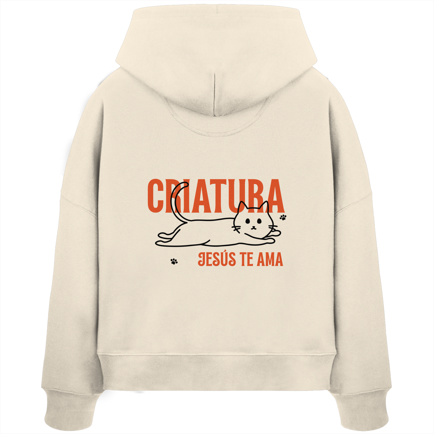 JESÚS TE AMA SUDADERA BOXY