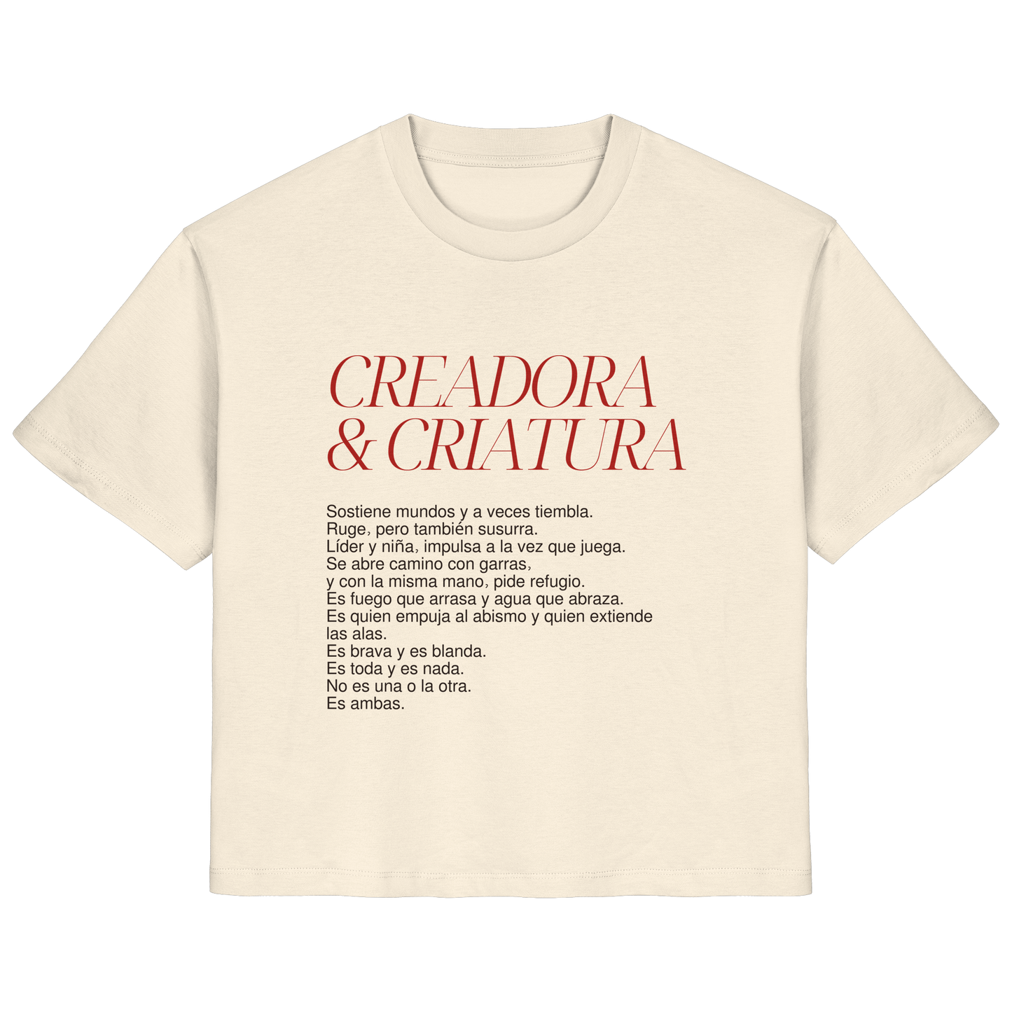 CRIATURA Y CREADORA