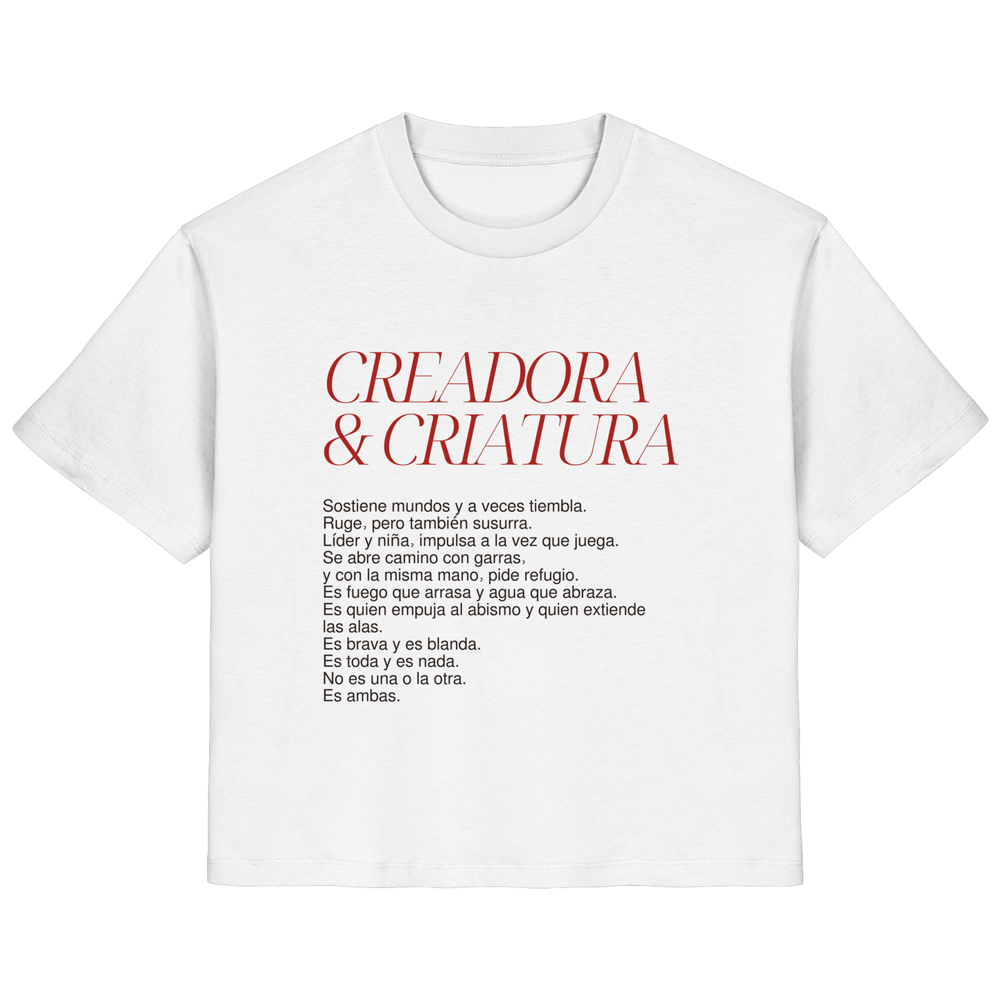 CRIATURA Y CREADORA