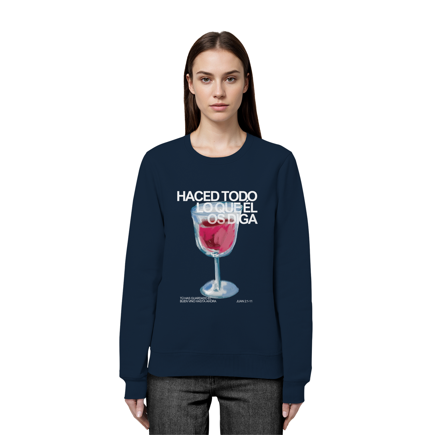 LO QUE ÉL OS DIGA SUDADERA SIN CAPUCHA