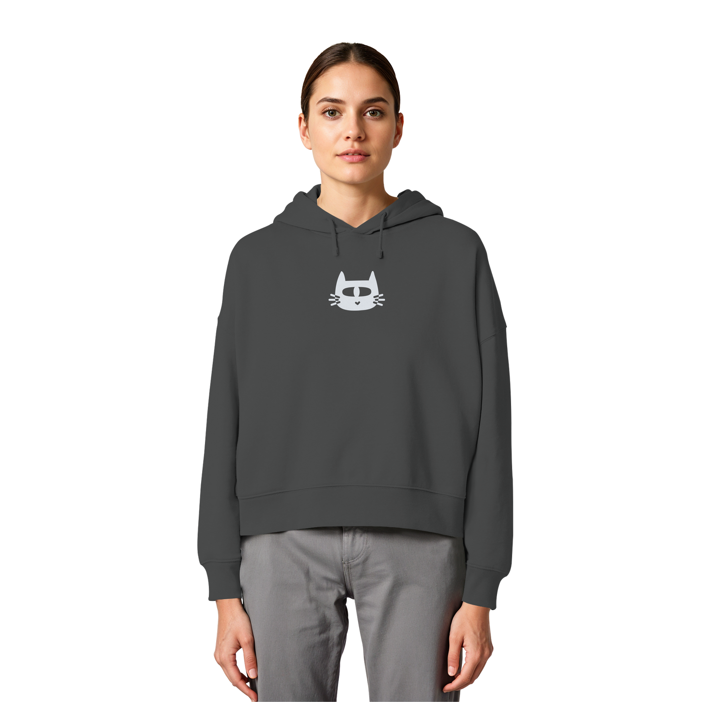 LO QUE ÉL OS DIGA SUDADERA BOXY CAPUCHA