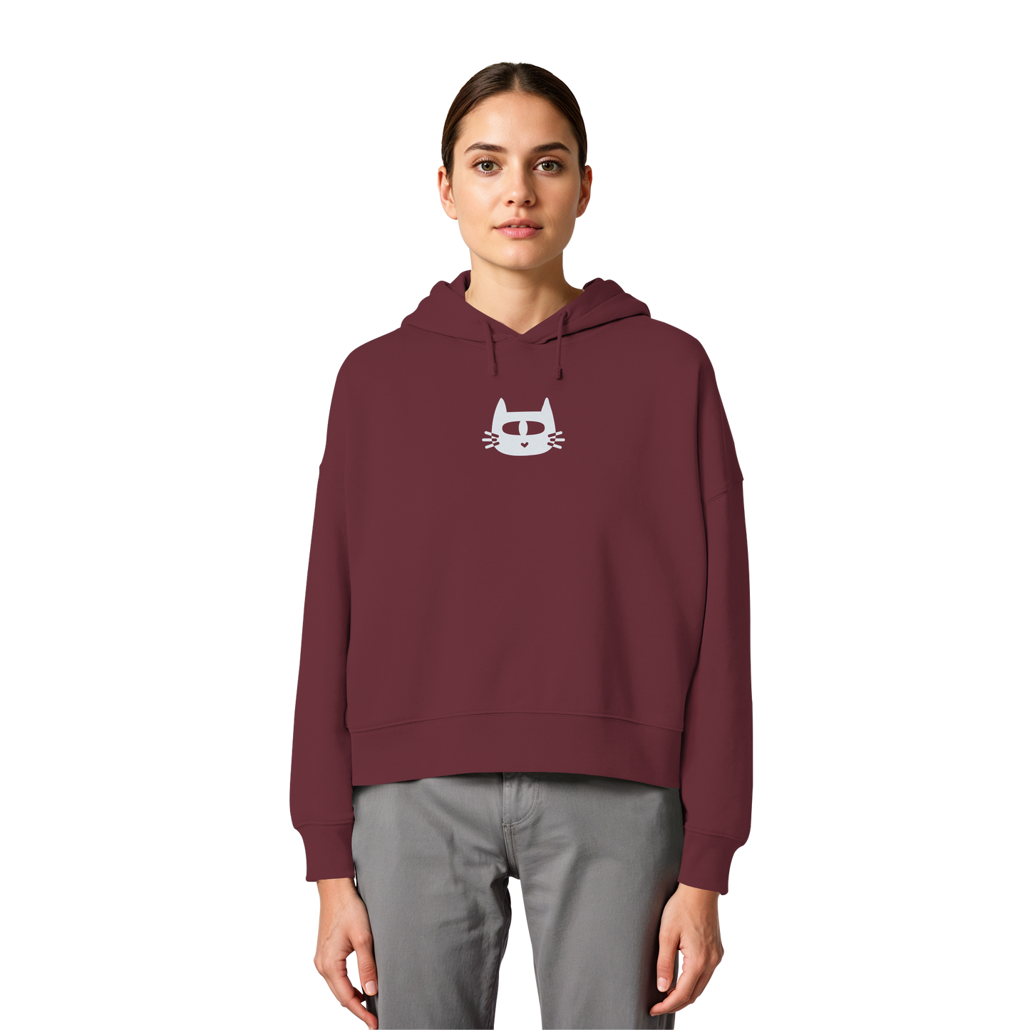 LO QUE ÉL OS DIGA SUDADERA BOXY CAPUCHA