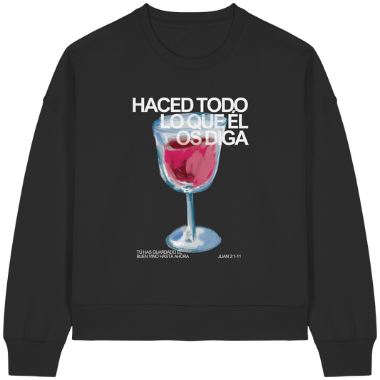 LO QUE ÉL OS DIGA SUDADERA BOXY