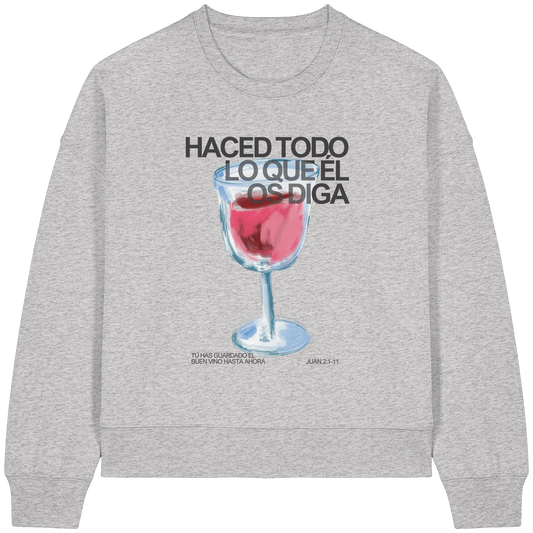 LO QUE ÉL OS DIGA SUDADERA BOXY