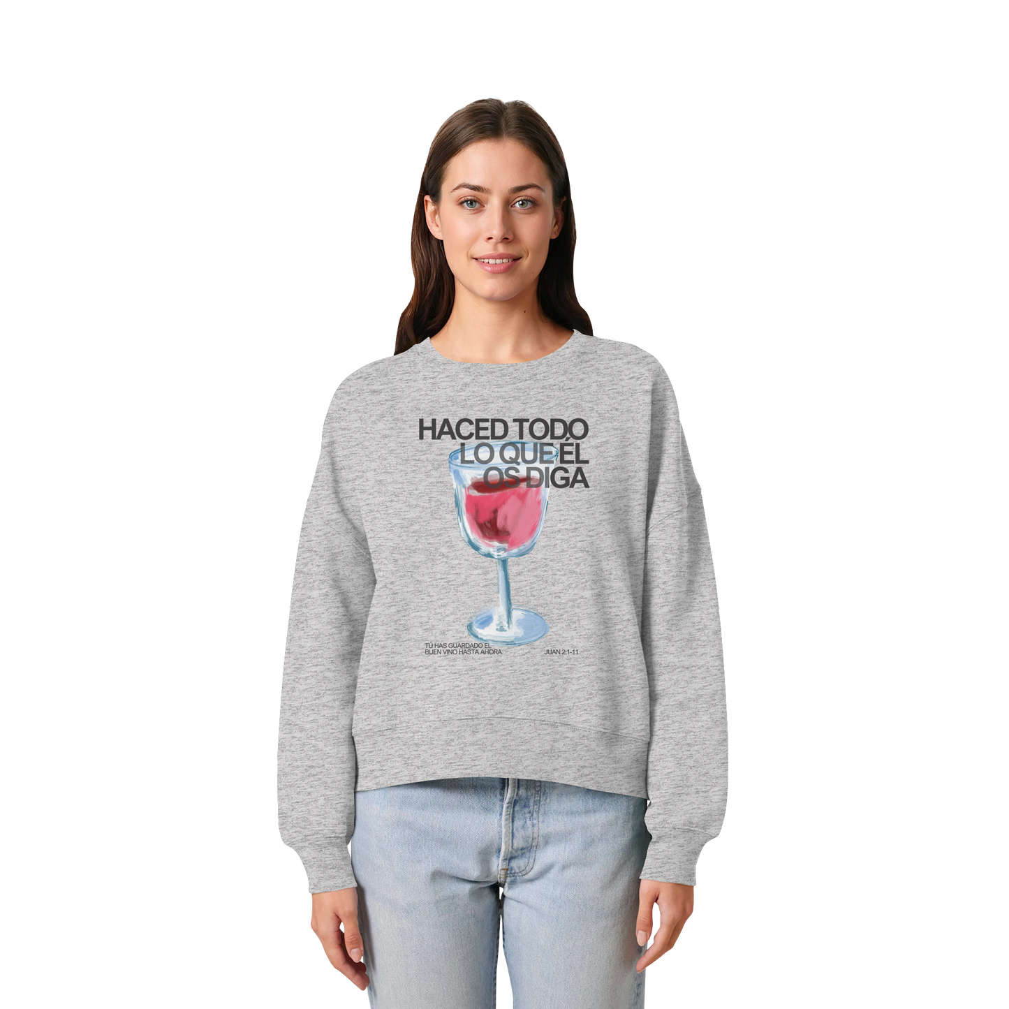LO QUE ÉL OS DIGA SUDADERA BOXY