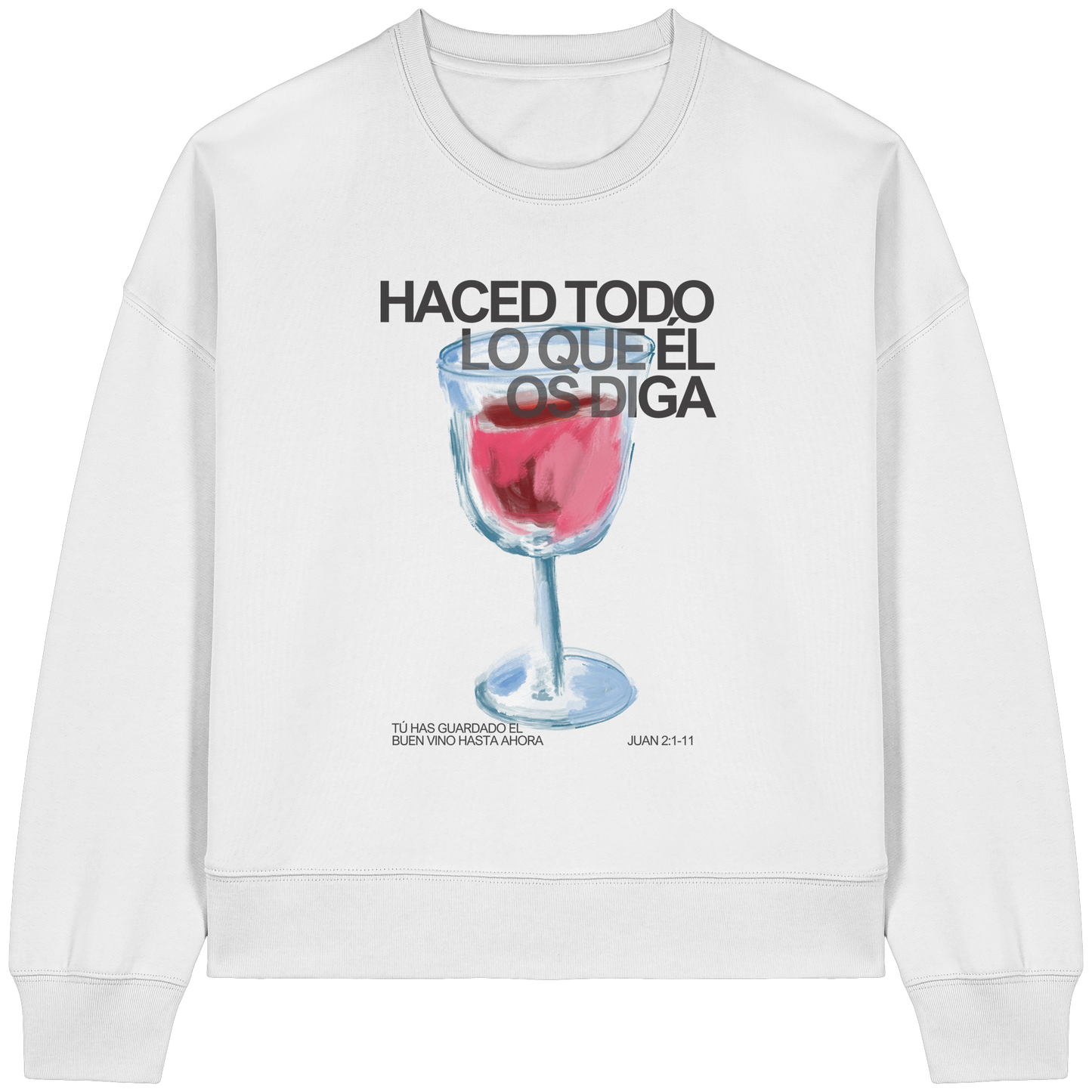 LO QUE ÉL OS DIGA SUDADERA BOXY