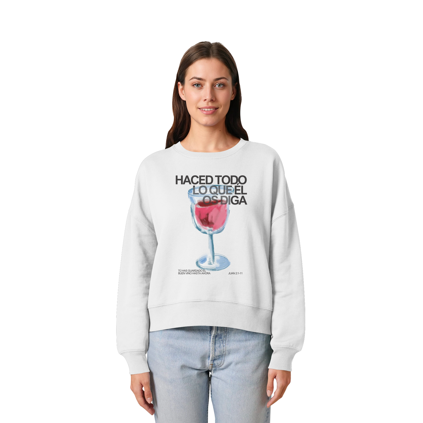 LO QUE ÉL OS DIGA SUDADERA BOXY