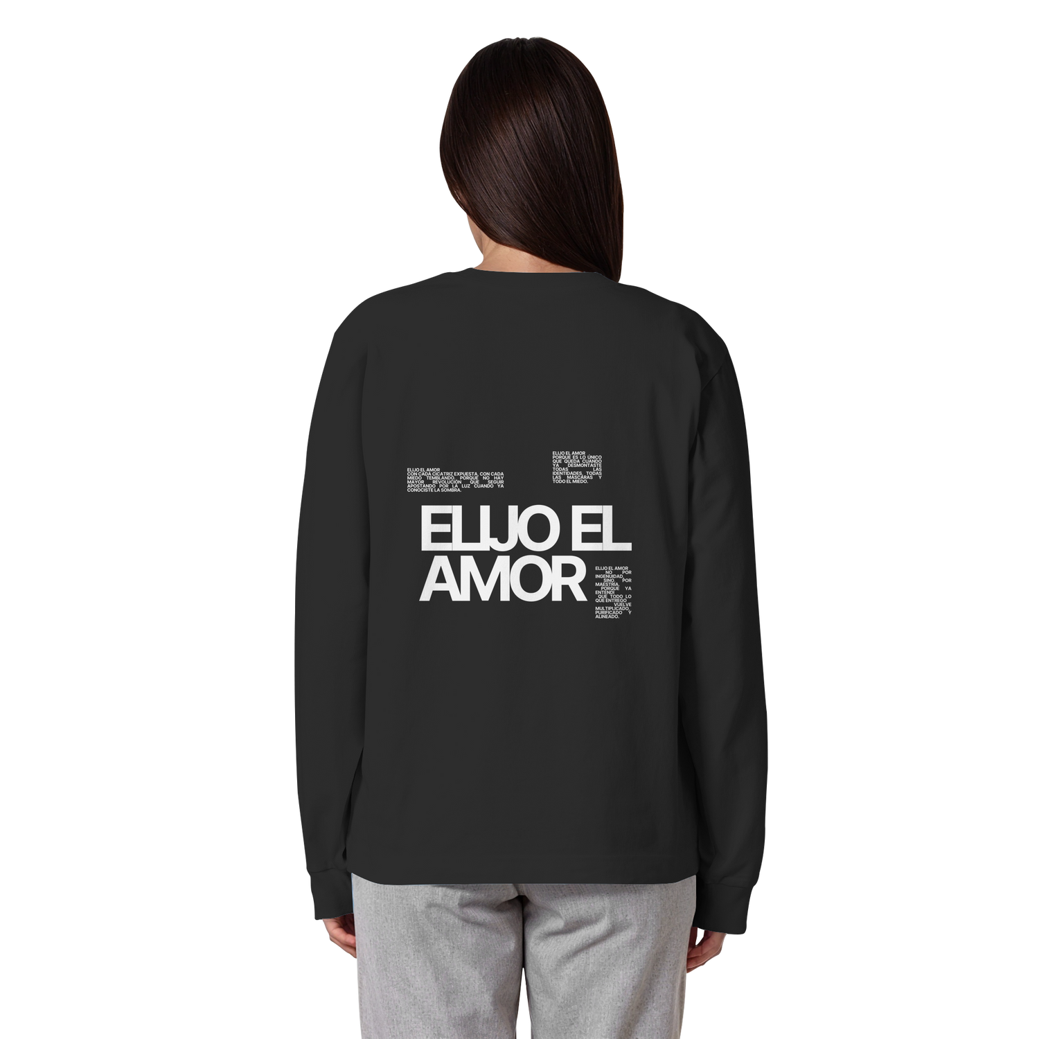 Camisetas unisex oversize manga larga