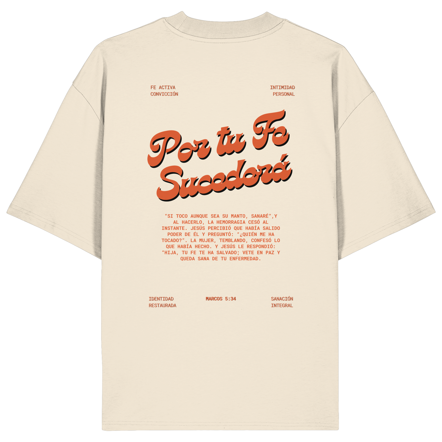 POR TU FE CAMISETA UNISEX OVERSIZE