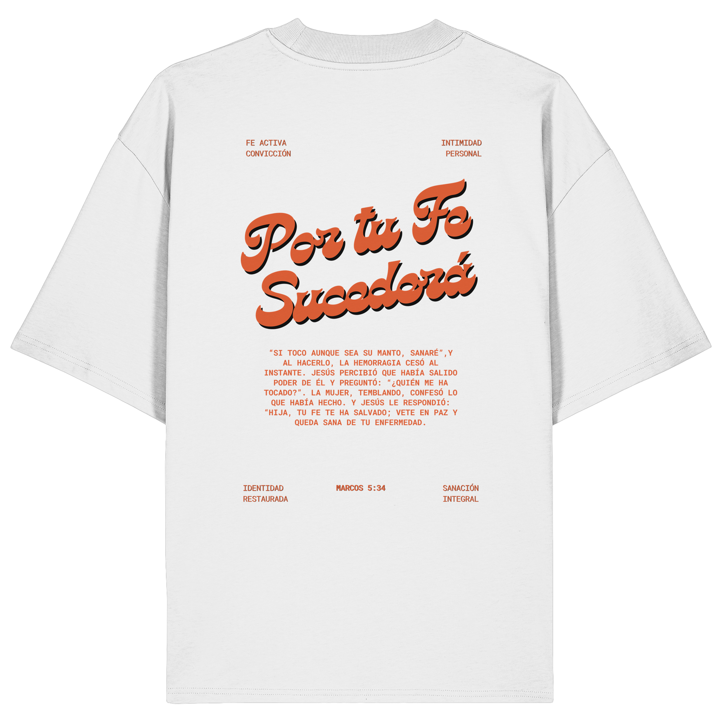 POR TU FE CAMISETA UNISEX OVERSIZE