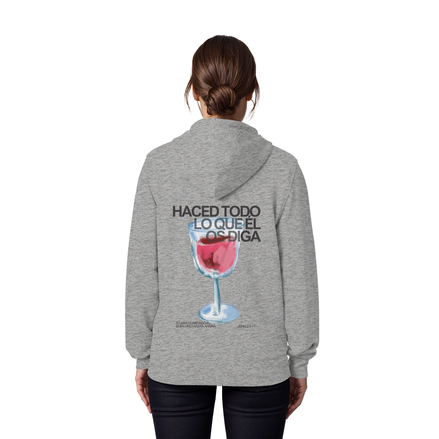 LO QUE ÉL OS DIGA SUDADERA CREMALLERA