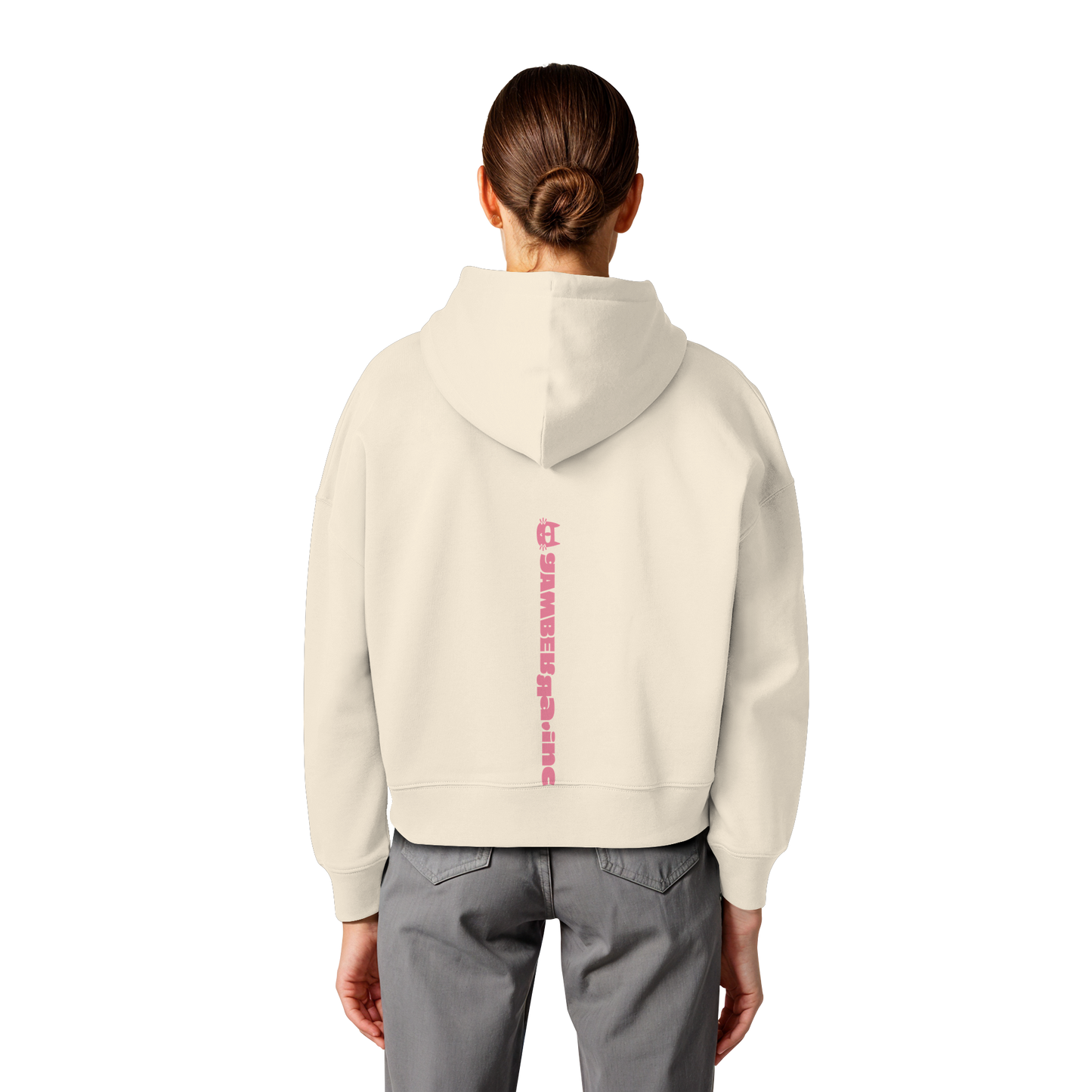 LO QUE ÉL OS DIGA SUDADERA BOXY CAPUCHA