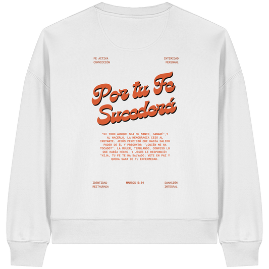 POR TU FE SUDADERA BOXY