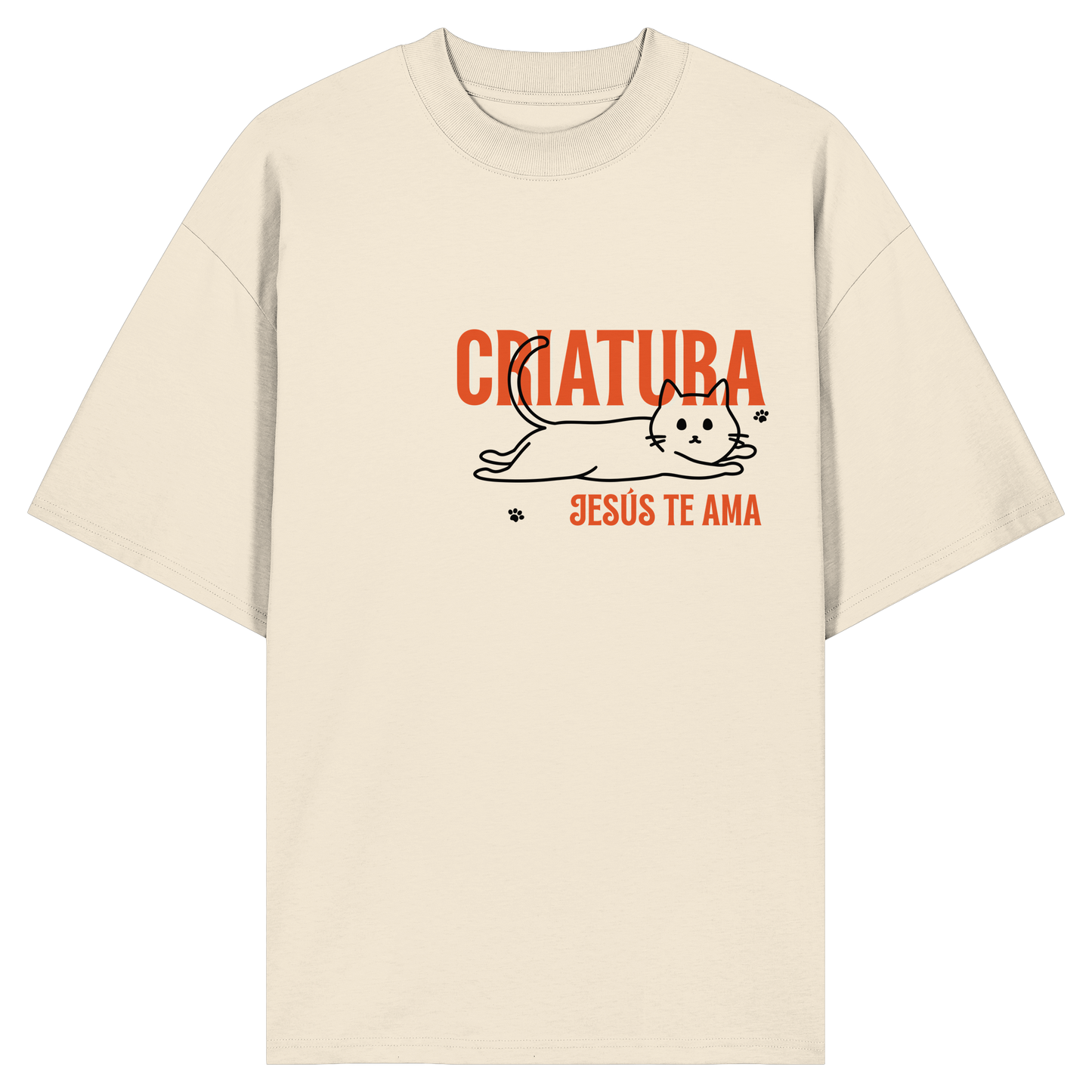 JESÚS TE AMA CAMISETA UNISEX OVERSIZE