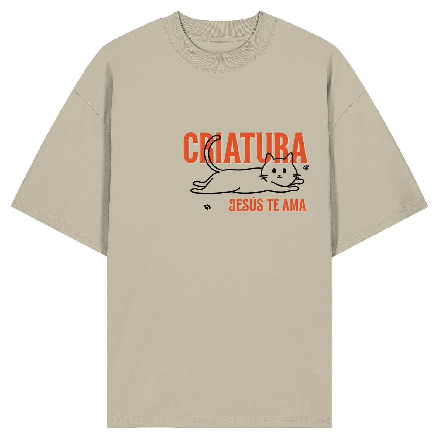 JESÚS TE AMA CAMISETA UNISEX OVERSIZE