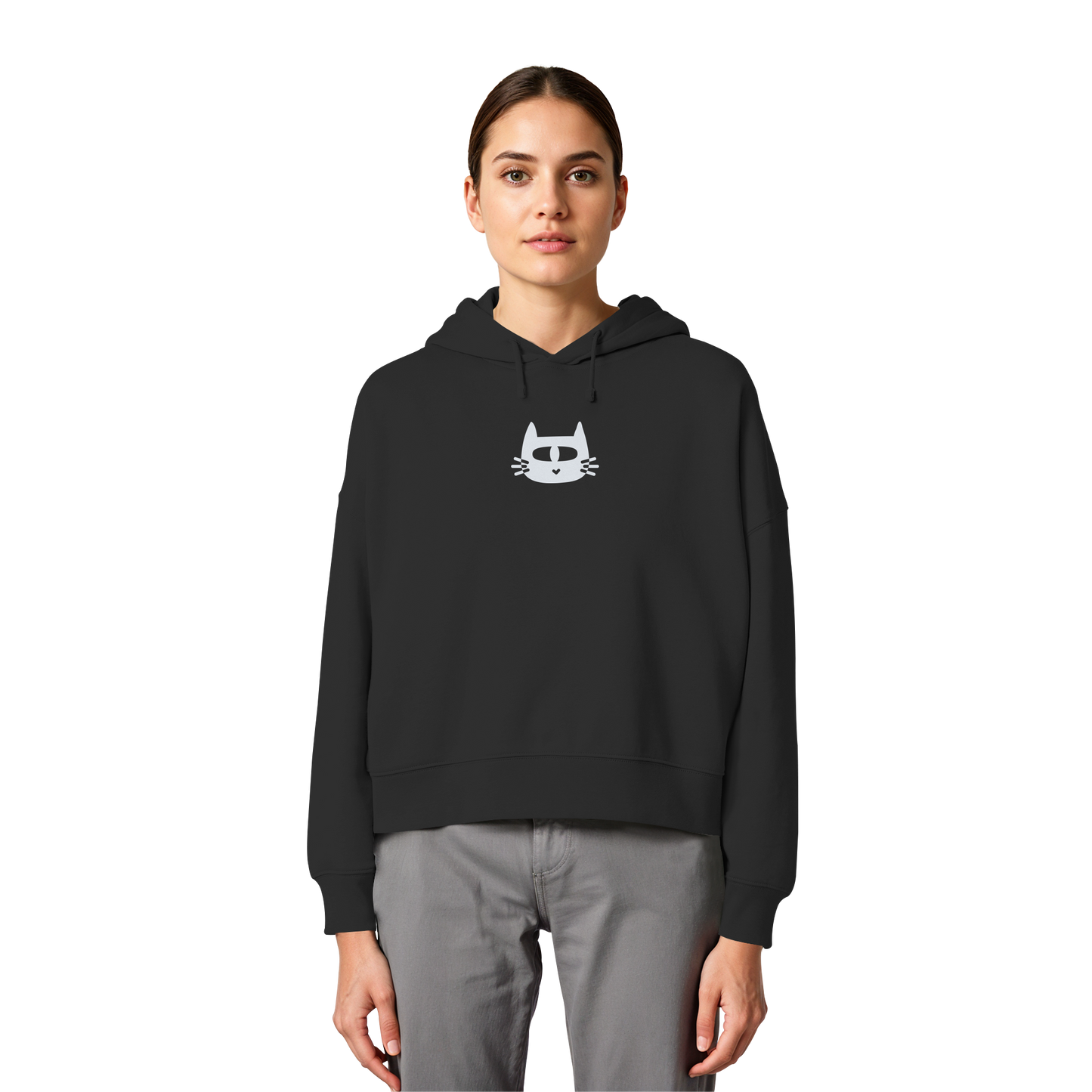 LO QUE ÉL OS DIGA SUDADERA BOXY CAPUCHA
