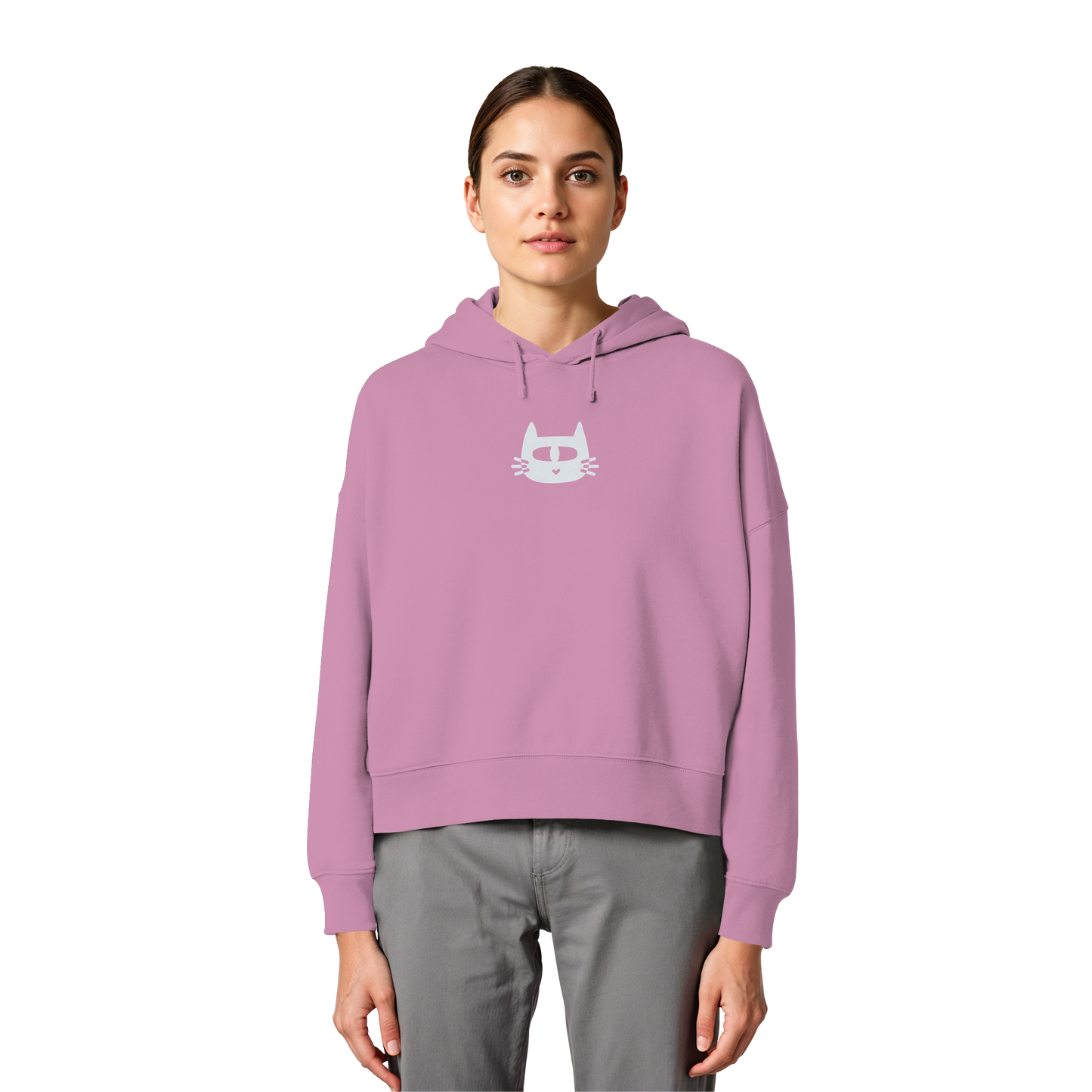 LO QUE ÉL OS DIGA SUDADERA BOXY CAPUCHA