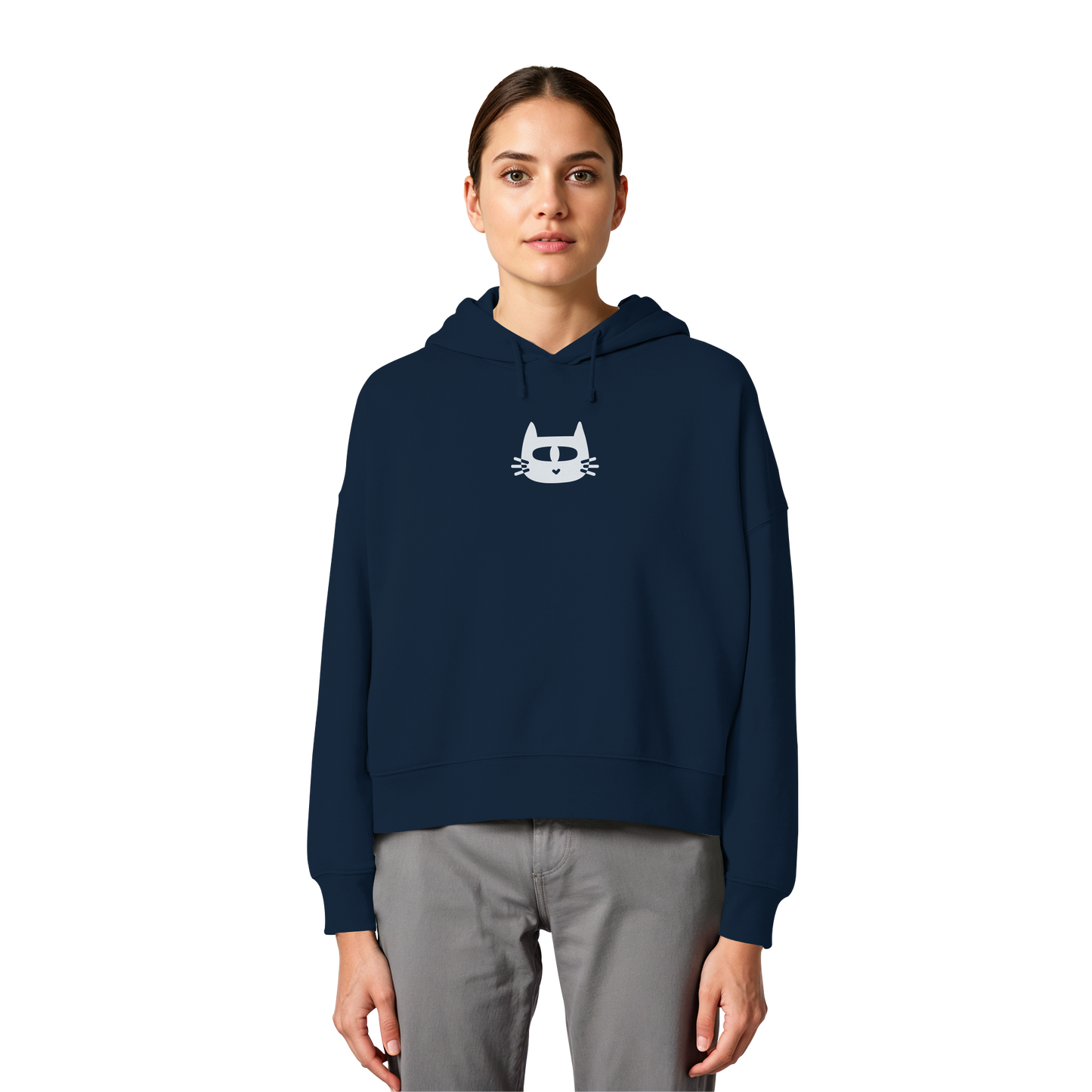 LO QUE ÉL OS DIGA SUDADERA BOXY CAPUCHA