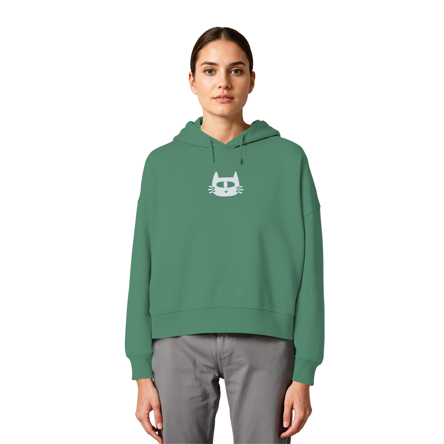 LO QUE ÉL OS DIGA SUDADERA BOXY CAPUCHA