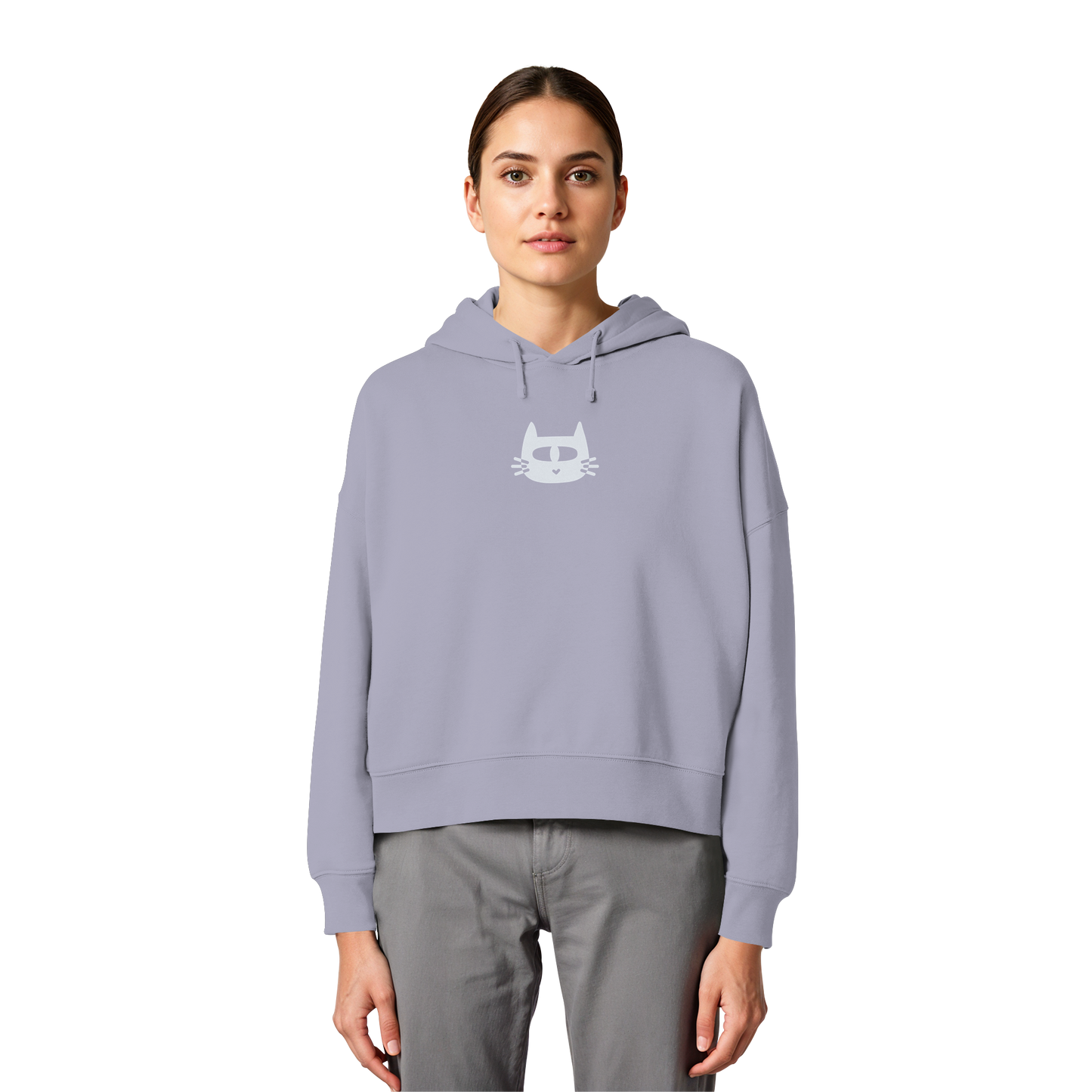 LO QUE ÉL OS DIGA SUDADERA BOXY CAPUCHA