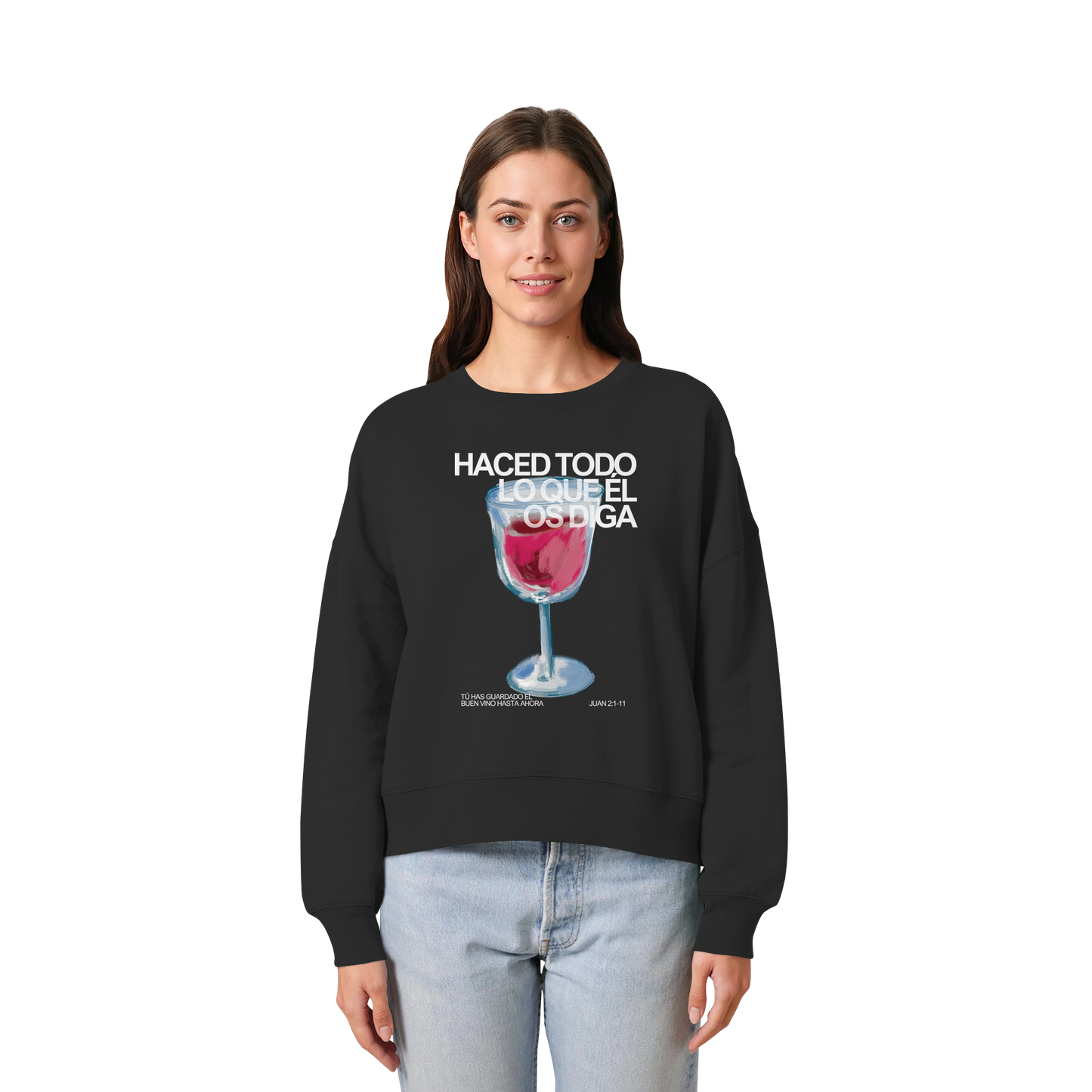 LO QUE ÉL OS DIGA SUDADERA BOXY