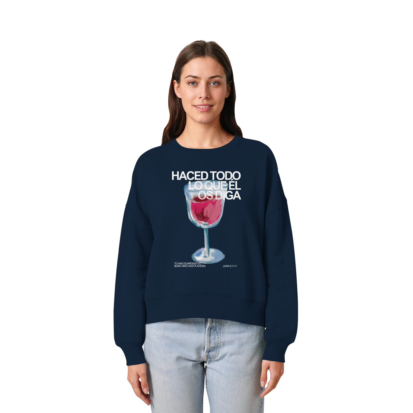 LO QUE ÉL OS DIGA SUDADERA BOXY